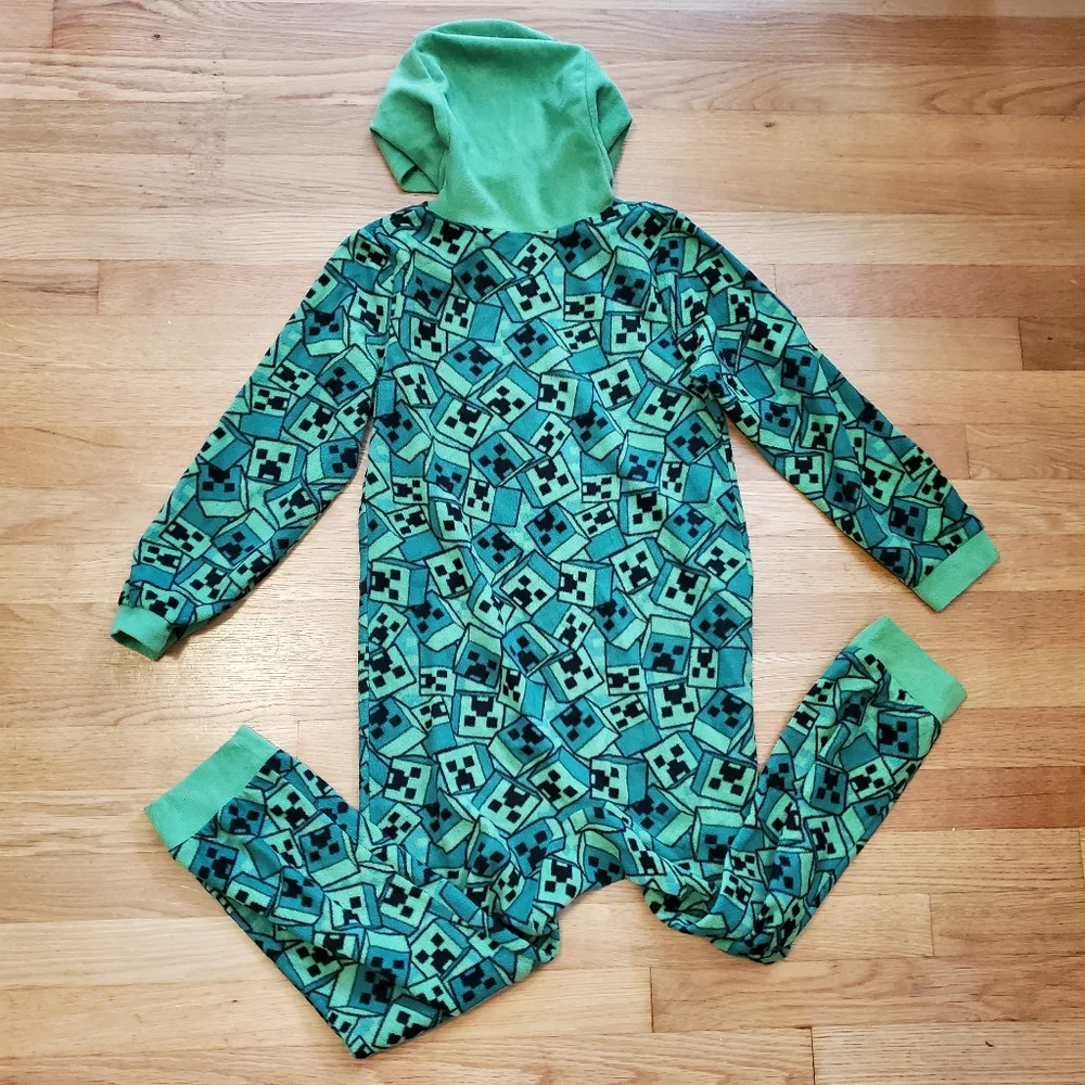 Minecraft Boys' Hooded Union Suit (onesie pjs) - Picture 3 of 3